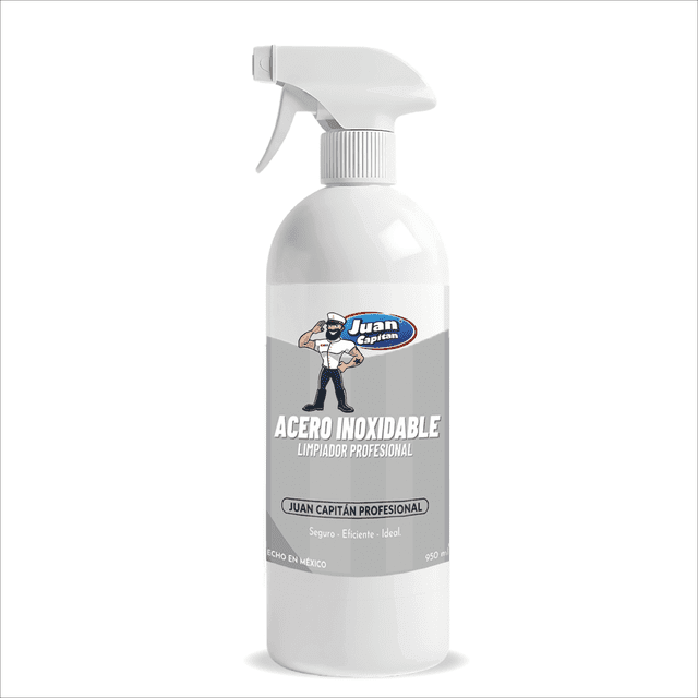 Juan Capitán Limpiador de Acero Inoxidable (Limpieza y Mantenimiento seguro) (950 ml)