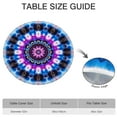 thumbnail image 6 of Colorful Tie Dye Mandala Pattern Round Fitted Tablecloth with Elastic Edge,Dining Table Cover Waterproof,Outdoor Round Tablecloth for Camping,Dining,Indoor and Outdoor, 6 of 7