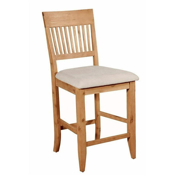 Alpine Furniture Aspen Ensemble de 2 Chaises de Pub en Naturel Antique (Marron)