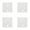 AH*4, variant on Bead Peg Board For DIY Art Craft, 2.6mm Perler Bead Square Grid For Adult Beadworks, Educational Motor Skills Activity Board, White