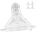 thumbnail image 3 of Juego de tetinas para bebé, de silicona líquida, suave, para chupete de bebé, accesorio para biberón (4 tetinas, 1 aguja para leche), 3 of 14