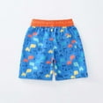 thumbnail image 6 of Gyexs Boys Swim Trunks Size 2-3 Cartoon Dinosaur Print Swim Shorts Bathing Suit Elastic Waistband Casual Summer Beach Vacation Shorts Dark Blue, 6 of 6