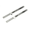 SE 2-Piece Stainless Steel SAE and Metric Ruler Set with Detachable Clips - 925PSR-2