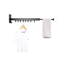 thumbnail image 3 of Folding Clothes Hanger Foldable Wall Drying Rack Space Aluminum Clothes Hanger Organization Silver 1, 3 of 6