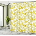 thumbnail image 4 of Ambesonne Spring Shower Curtain, Summer Mimosa and Birds Art, 69"Wx70"L, Yellow Earth Yellow, 4 of 4