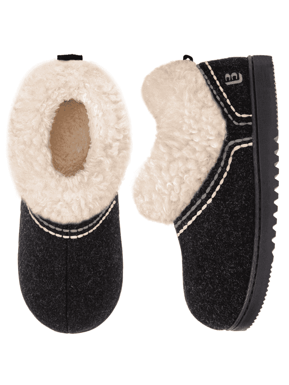 Women's Cozy Bootie Slippers Memory Foam Warm House Shoes with Fluffy Collar Non-Slip Indoor Outdoor