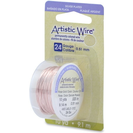 UPC: 0035926117129 | Artistic Wire 24 Gauge 10yd-Rose Gold