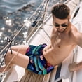 thumbnail image 2 of luoweisi Men's Beach Shorts Quick Dry Swim Trunks with Mesh Lining Dragonfly L, 2 of 5