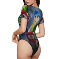 thumbnail image 3 of Lsque inside out 2 Women's Crew Neck Short Sleeve Bodysuit Basic T Shirts Tops Onesie Adult Cute Pajama-Small, 3 of 8