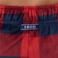 thumbnail image 4 of Pantalón de Pijama de Forro Polar Sedoso para Hombre IZOD, Cuadro Rojo/Azul Marino, XX-Large, 4 of 5