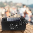 thumbnail image 4 of Qocolhg Bluetooth Speaker, Portable Fm Radio Emergency Flashlight Lighting SOS FM Bluetooth Player Hifi Sound Quality Glare Light Solar Panel Power Generation For Car Outdoor Home And Desktop Use, 4 of 8