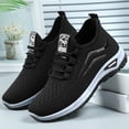 thumbnail image 5 of Domzle Women's Slip On Walking Shoes Wide Cushion Running Tennis Shoes with Arch Support Insole, Non Slip for Nursing Workout Gym Athletic Fashion Black, 5 of 6