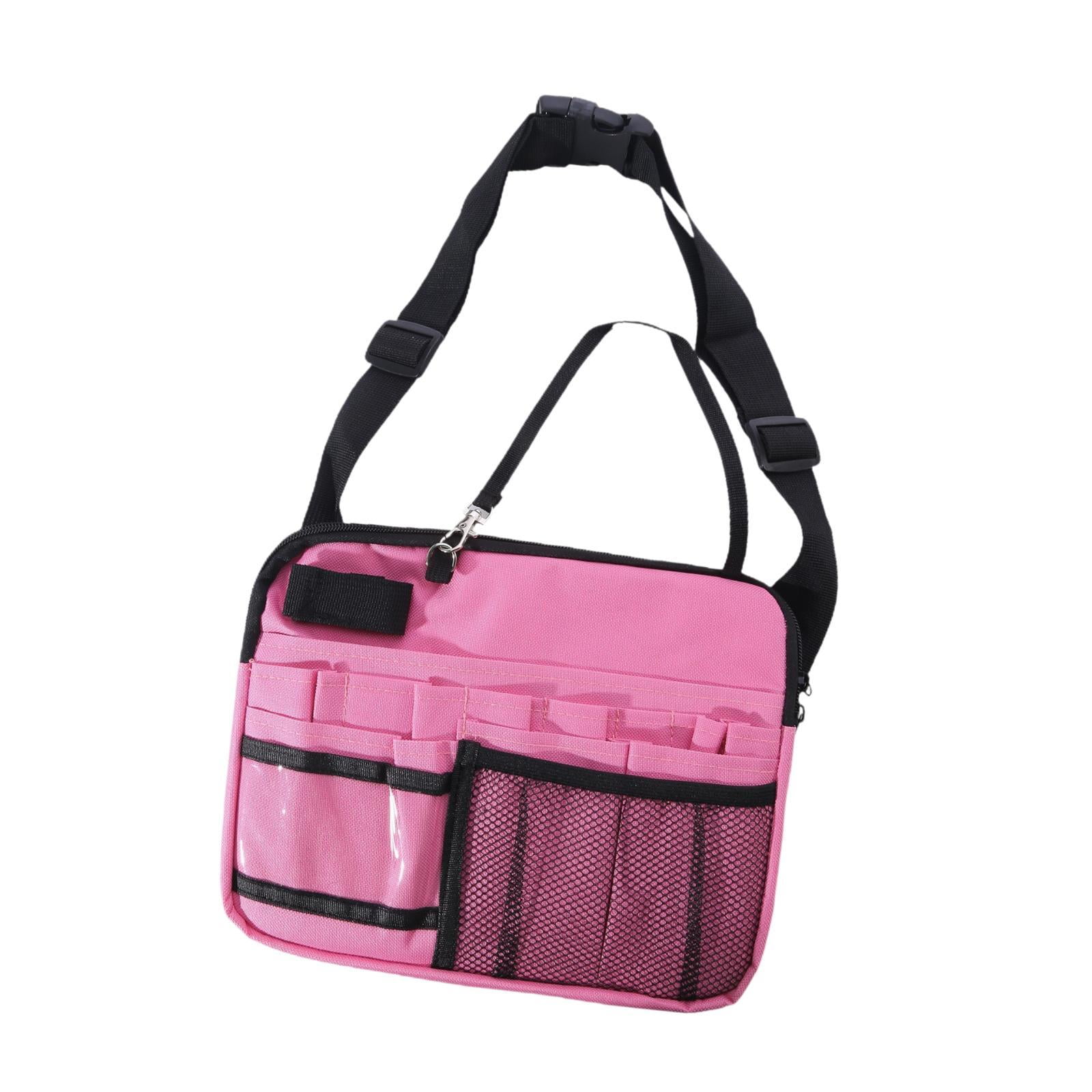 FVDPWYE Nurse Fanny Pack, Multi Compartment Nursing Bag, Waist Bag Lightweight Practical Pink