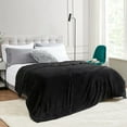 thumbnail image 7 of Twin Size Blanket for Bed, 60x80inch Super Cozy Soft Bed Blanket for Sleep Snap, Lightweight Reversible Blankets and Cozy Throws for Bedroom Office Travel Camping, Black, 7 of 7