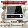 Weceleh Commercial Single Induction Cooktop 1800W, Professional