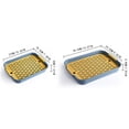 thumbnail image 2 of WUSUOWEI 1PC Rabbit Litter Box,Small Pet Toilet Tray with Elevated Grid,14Inch,Pig Litter Pan AntiTurnover Pet Toilet Potty Trainer Corner Pig Training Pan,Cage with Toilet Tray for Rabbit, 2 of 9