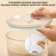 thumbnail image 3 of CheAAlet Sealed Bucket for Moisture-proof Food Storage, Transparent Display Bucket with Airtight Lid, Creative Household Storage Solution for Snacks and Flour, 3 of 9