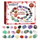 thumbnail image 3 of Calendario de Adviento de mineral de Navidad, cuenta regresiva con rocas, decoración navideña, regalo de vacaciones de Año Nuevo, 24 días, 2023, 3 of 4