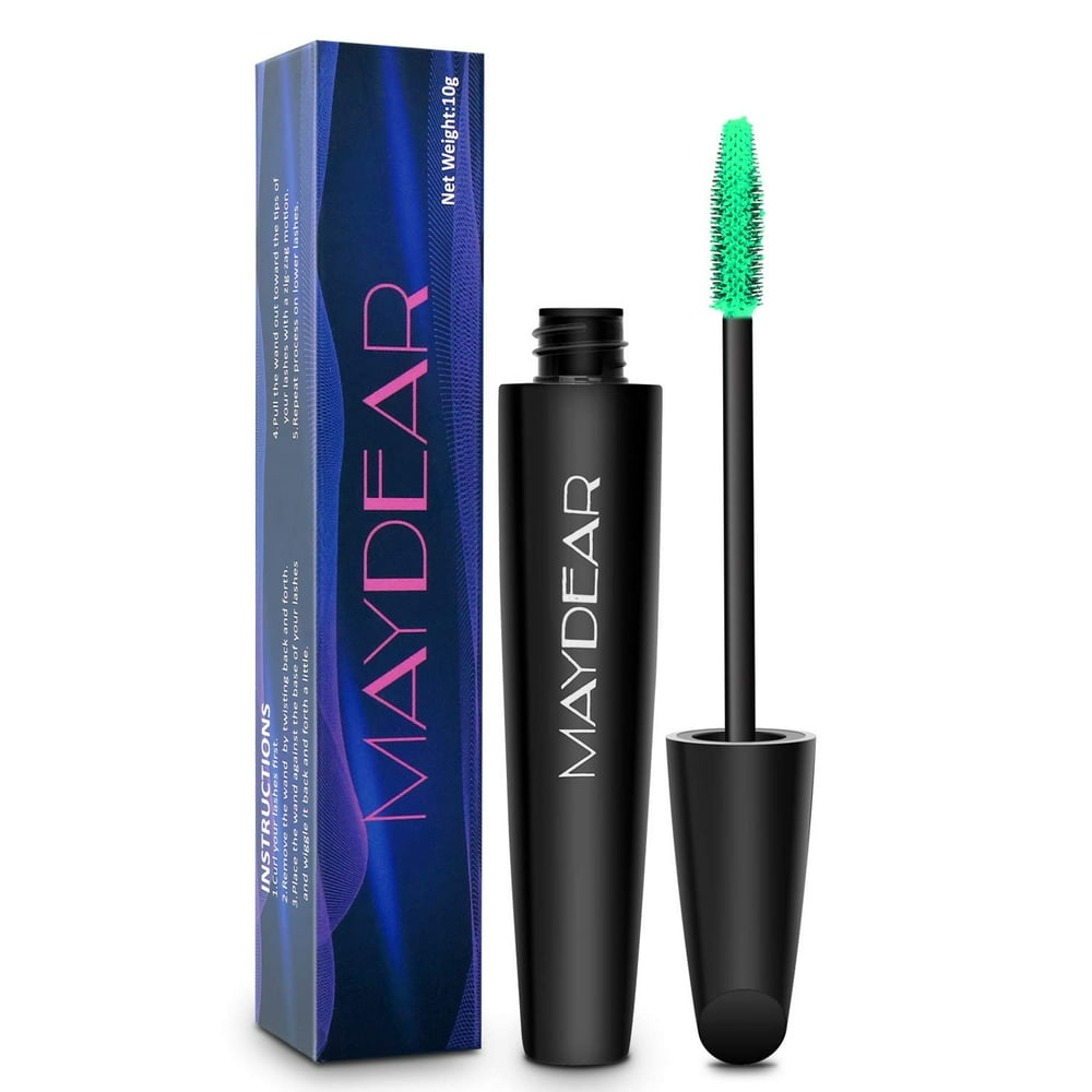 Maydear Waterproof Color Mascara, Longlasting, SmudgeProof, Voluminous