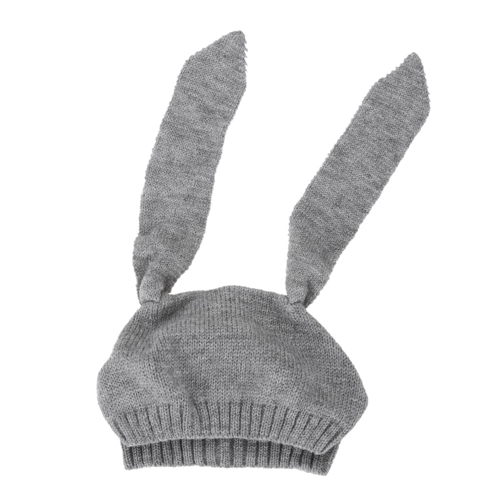 Winter Cute Baby Rabbit Ears Knitted Hat Toddler Kids Wool Cap For Children 0-3Y