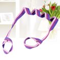 thumbnail image 3 of EeaseCA Tapis de Yoga en Coton Réglable avec Sangle, Tapis d'Exercice, Sangle de Transport (Violet Rouge Rose), 3 of 7