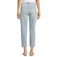 thumbnail image 2 of Time and Tru Women's High Rise Slim Boyfriend Crop Jeans, 2 of 5