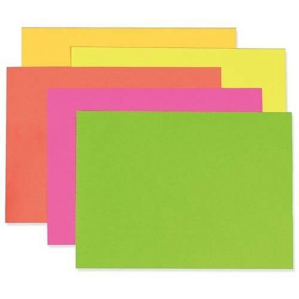 PaconÂ® Neon Poster Board, 22" x 28", Assorted Neon Colors, 25 Sheets - image 2 of 5