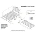 thumbnail image 4 of Leo & Lacey Richmond Full Wood Platform Bed and Twin Trundle in Walnut, 4 of 4