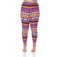 thumbnail image 1 of Plus Leggings Imprimés, Orange & Fuchsia - Taille Unique, 1 of 1