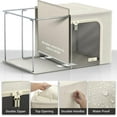 thumbnail image 3 of Sorbus Storage Bin with Dividers, Stackable & Foldable with Window & Handles for Linens & Clothes, 3 of 6