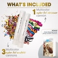 thumbnail image 2 of PrimePure Confetti Party Cannon – 6 Pack, Multicolor, Metallic Mylar Confetti & Streamers, 2 of 7