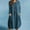 Blue, variant on Njoeus Women's Cotton Crewneck Tank Dress Baggy Casual Shirt Dress Long Sleeve Linen Oversize Tunic Dresses with Pockets