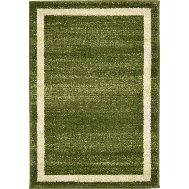 Unique Loom Tapis de Transition Contemporain de la Collection Del Mar, 2' 2" x 3', Vert/olive