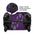thumbnail image 6 of Uemuo Snowflake Gradient Purple Printed Washable Luggage Cover - Fashion Suitcase Protector Fits 18-32 Inch Luggage -Small, 6 of 9