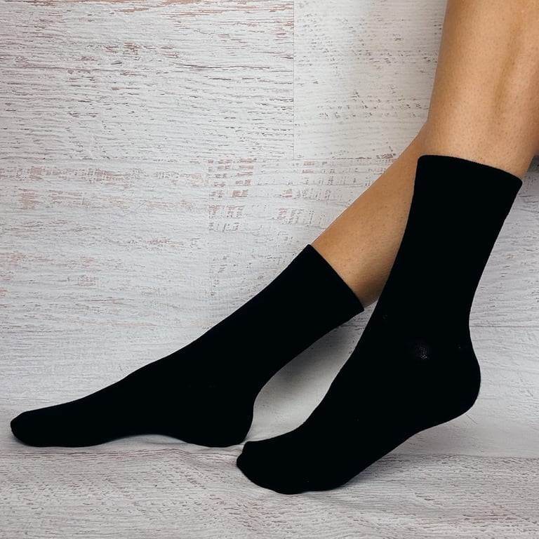 ladies black dress socks Women's Soft Combed Cotton Trouser 3 Pack CATEGORY::Floral dresses