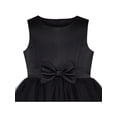 thumbnail image 6 of Girls Dress Black Bow Tie Glove Formal Party Pageant Sleeveless 8 Years, 6 of 9
