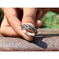 thumbnail image 6 of Heaven Crafts Twisted Band Ring 925 Solid Sterling Silver Ring Handmade Unique Ring Statement Band Ring, 6 of 6