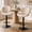 Beige, variant on Telyra Modern Bar Stools Set of 2 Swivel Bar Chairs Adjustable Linen Upholstered Bar Stools, Beige