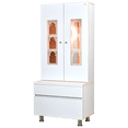 thumbnail image 3 of 5.5' x 2.5' Premium White Finish Mandir with doors, 3 of 13