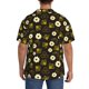 thumbnail image 3 of Balery Honey Bees With Flowers Camisa Casual de Manga Corta con Botones para Hombre, Texturizada, Estilo Cubano, para Playa, Verano-X-Large, 3 of 5