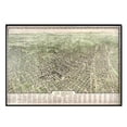 thumbnail image 1 of Universal Map 16194 Los Angeles 1909 Carte Murale Historique Imprimé - Noir, 1 of 1