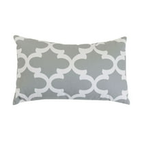 Majestic Home Goods Decorative Gray Trellis Small Pillow