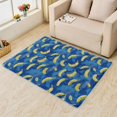 thumbnail image 2 of Banana Rugs for Living Room Bedroom - Fruit Rug 5x7 - Blue Carpet for Home Decor - Washable Non Slip Patterned Indoor Large Area Rug - Soft & Low Pile (ZK&761), 2 of 7