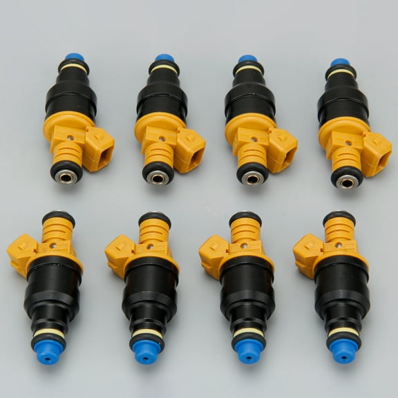 Set Of 8 4-Hole Fuel Injectors For 1993-2002 Ford E-150/350/450 4.6 5.0 5.4L V8
