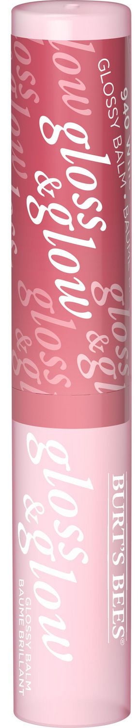 Burt’s Bees Gloss and Glow Glossy Balm, 100% Natural Origin, Wine Wednesday, 1 Tube