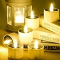 thumbnail image 3 of Solar Tea Lights Outdoor Waterproof, Dusk to Dawn Outdoor Lighting, Reusable LED Tea Light Candles for Lantern Garden Camping and Home Decor, Pack of 7, 3 of 8