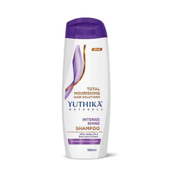 Yuthika Intense Shine Shampoo for Women & Men with Jojoba oil | For Dry & Frizzy Hair | 180ml / 6.08 Oz