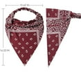 thumbnail image 3 of 6 Pack Hair Scarf Headband for Women, Elastic Bandana Head Scarf Large Boho Triangle Kerchief, 3 of 7