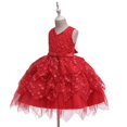 thumbnail image 2 of Lovebay Baby Grils Pearl Tulle Princess Dress Birthday Wedding Gown Dresses for Toddler Kids 0-5 Years, 2 of 10
