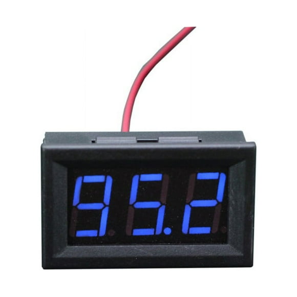 Mini DC 5-120V Voltage Volt Meter Voltmeter Blue LED Panel 3 Digital Display